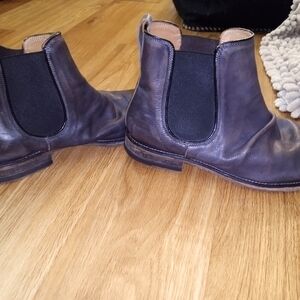 John Varvatos Brown Leather Chelsea Boots